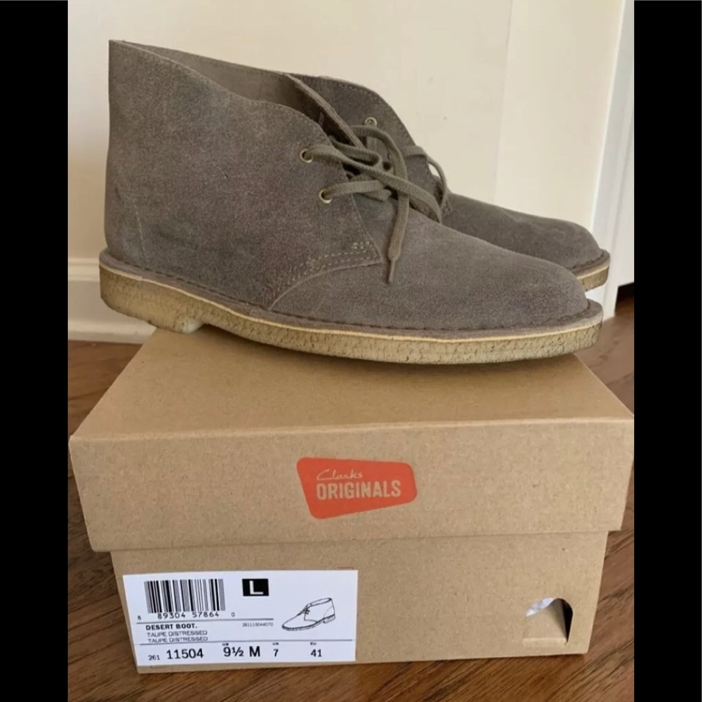 Clarks Desert Boots Ankle Women Size 9 1/2 M 11504